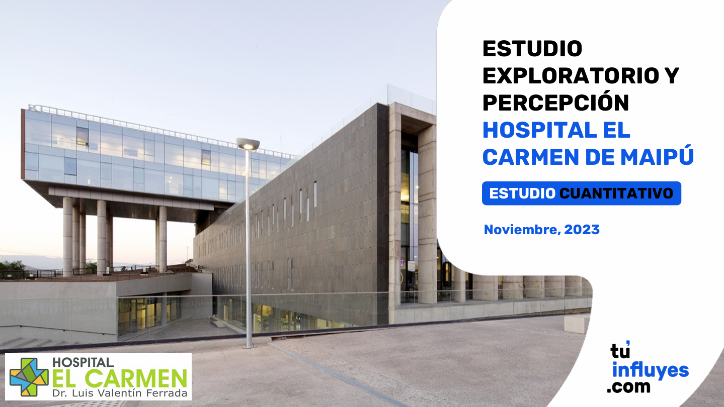 Estudio exploratorio y percepción Hospital El Carmen de Maipú